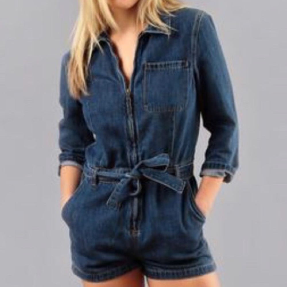 Free people denim romper